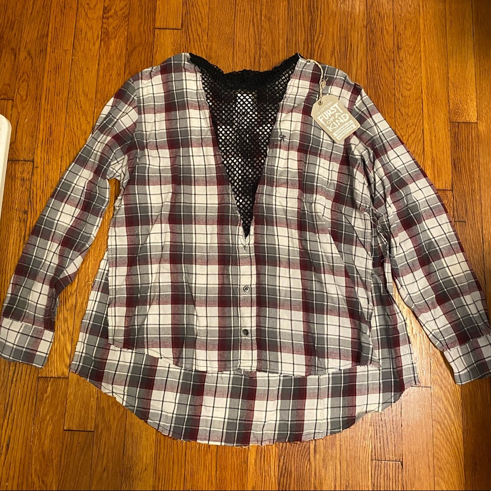 LF Vintage Plaid Top
